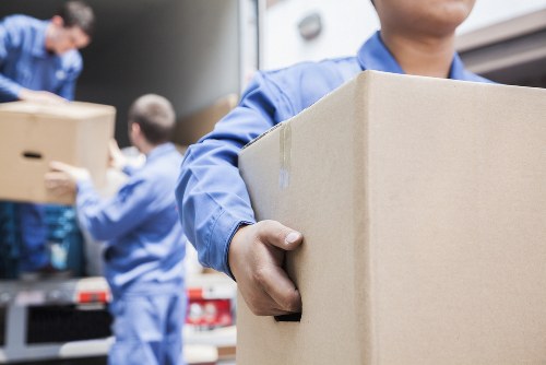 Professional same day removals service in Poplar with moving van and boxes