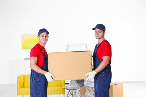 Same-day removal van parked for a quick flat move in Poplar