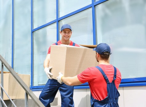 Office relocation team planning a business move in Poplar