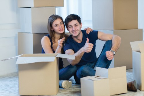 Professional moving truck service in Poplar with secure loading