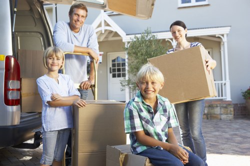 Organised packing and loading for a removal van in Poplar