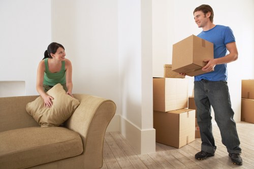 Professional man and van service maintaining safe working practices